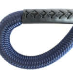 superyacht mooring line with leather